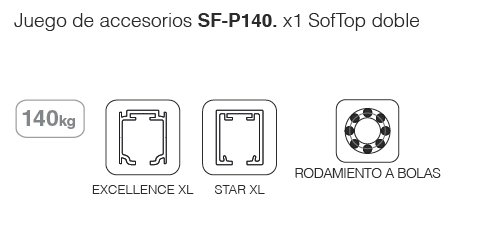 ACCESORIO SF-RA P140 SOFTOP DOBLE 014005 2