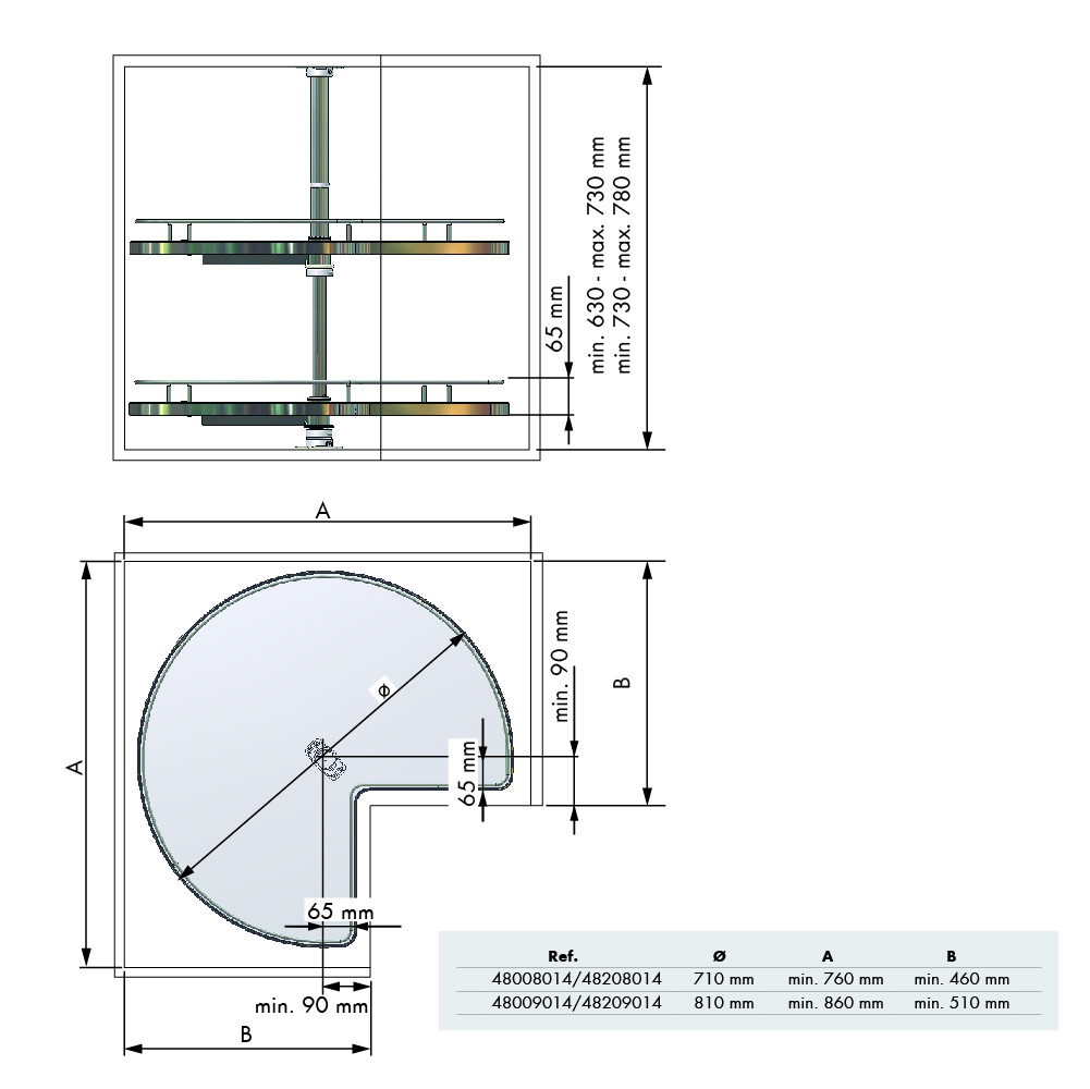 BANDEJA 270º COMPACT 810 ACER 730 A 780 3