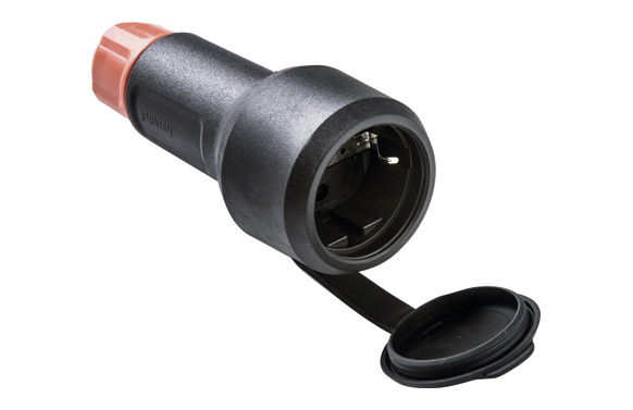 BASE TT 16A-250V CON TAPA NEGRO CON PREN