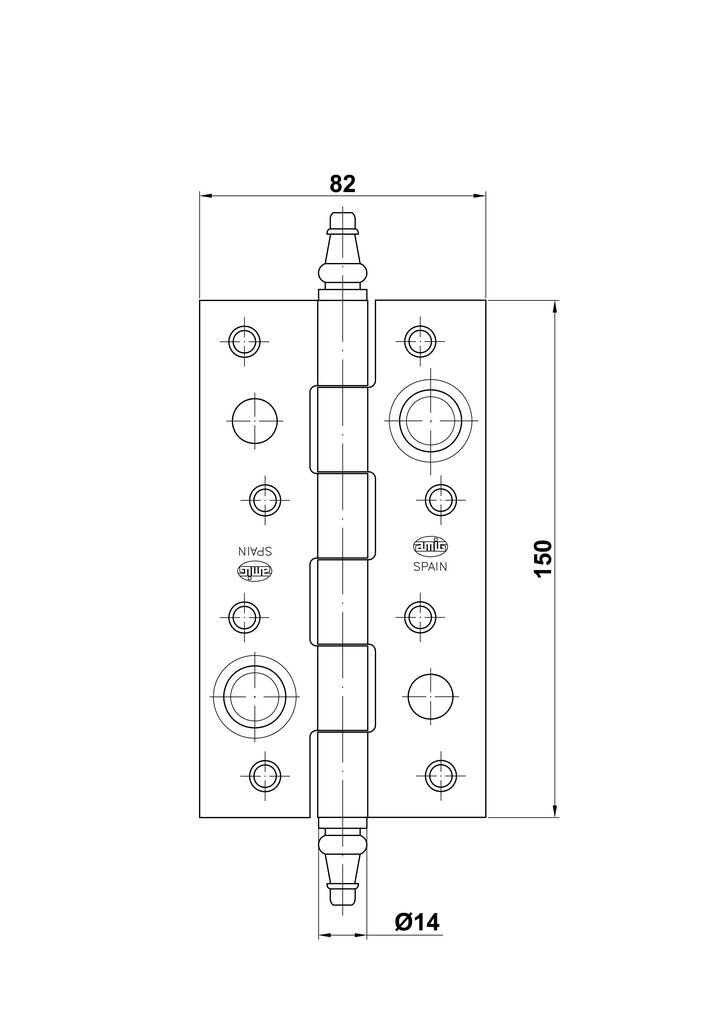 BISAGRA SEGURIDAD LTDA.C/FIN104-150X 80 2