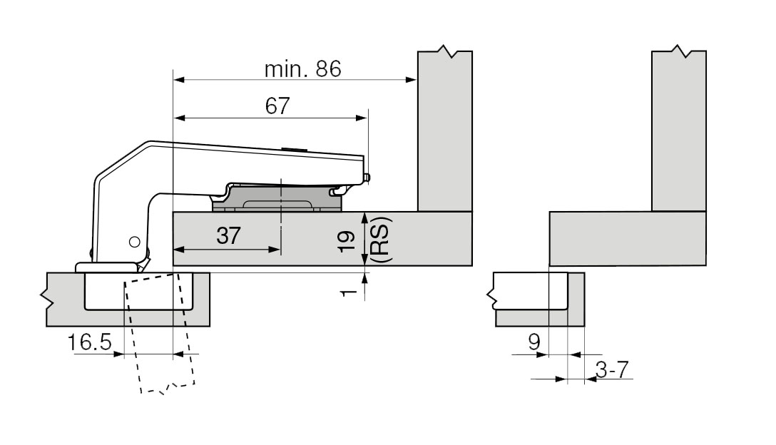 BISAGRA BLUM 79B998E SOLAPA   95 º RINCO 2