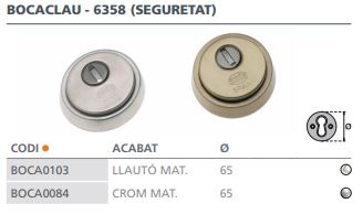 BOCALLAVE 30-65 L-CROMADO MATE 3