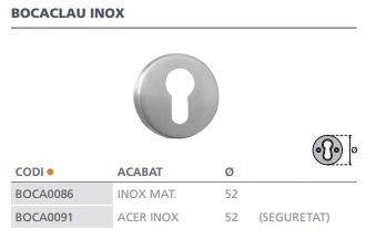 BOCALLAVE SEGURIDAD ACERO INOX 4