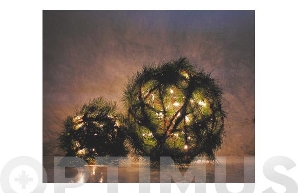BOLA PINO PIÑAS 35 LUCES  22 CM