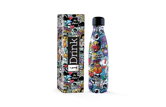 BOTELLA TERMO INOX 7 X 7 X500 ML - GRAFF