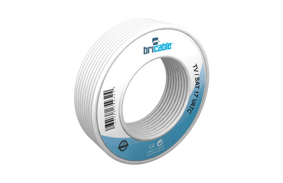 CABLE COAXIAL TELEVISION  10MT BLANCO