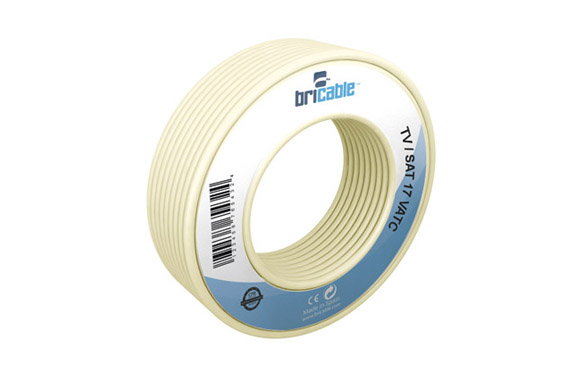 CABLE TELEFONO 4 HILOS    25MT MARFIL