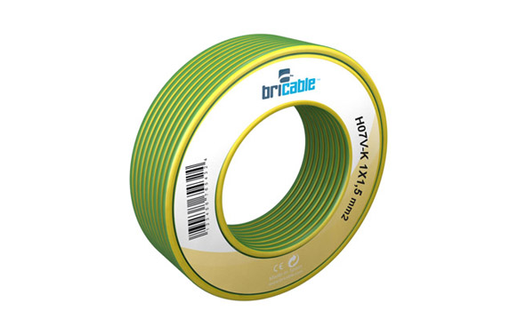 CABLE UNIPOLAR FLEXIBLE 1 5MT AMARILLO/V