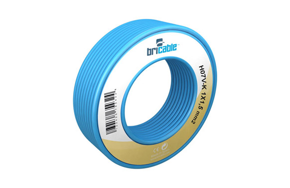 CABLE UNIPOLAR FLEXIBLE 1 25MT AZUL