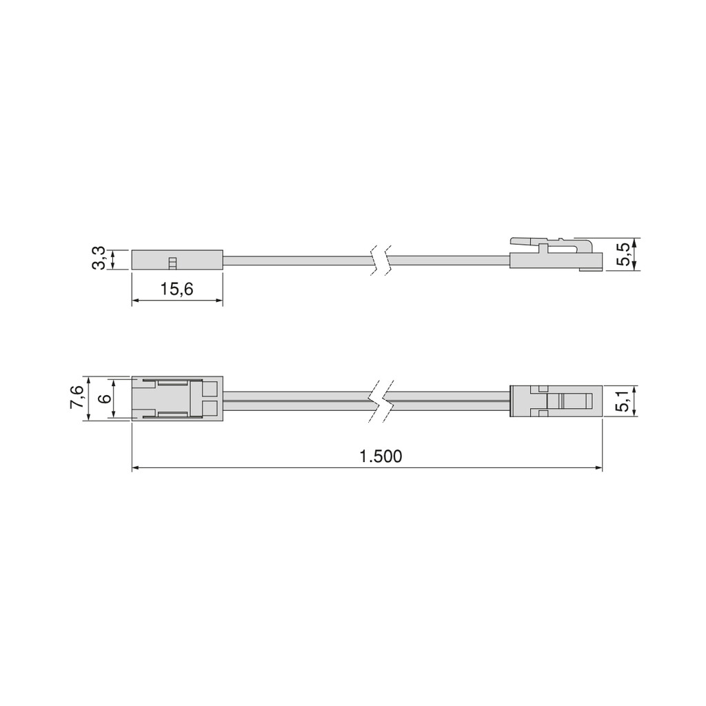 CABLE Z P/NEOLYNX 6MM MLD 5160420 1