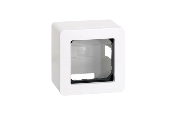 CAJA SUPERFICIE CON MARCO 1 ELEMENTO BLANCO SIMON 27 G2781135 1
