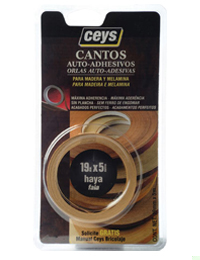CANTO ADHESIVO PARA MADERA5 M X 19 MM PI