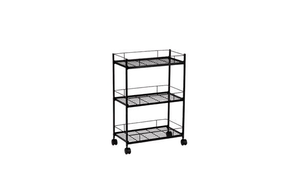 CARRITO COCINA MULTIUSOS  NEGRO