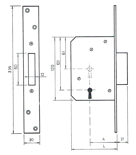CERRADURA SEGURIDAD 1002-40 1002 2