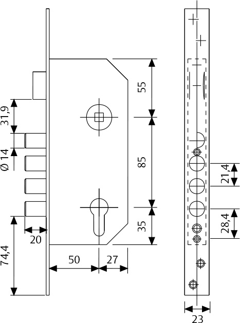 CERRADURA SEGURIDAD TESA    R100B567E 2