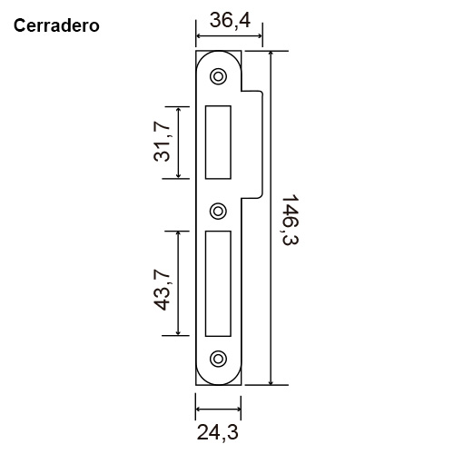 CERRADURA AFACE TESA C/RDA  2010/P50-HN 3