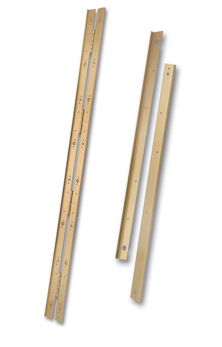 CERRADURA SEGURIDAD EMBUTIR 3 PUNTOS (CONJUNTO) 2000B-3Z/50-DS15/70C-D LARGO 45 ALUM. ESMALTAD ORO 1660292 3