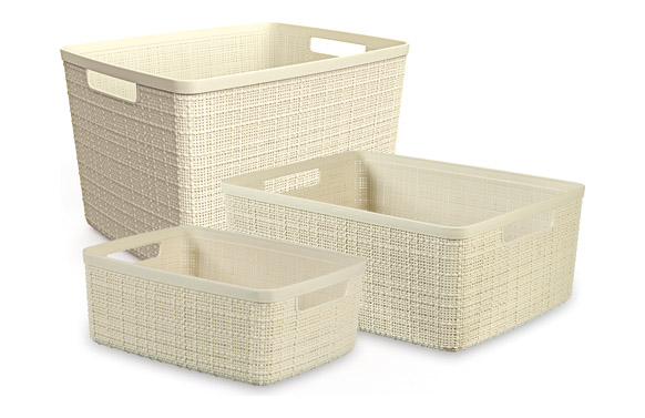 CESTA RECTANGULAR JUTE 5L BLANCO ROTO 26