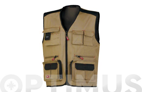 CHALECO STRETCH           BEIGE XL