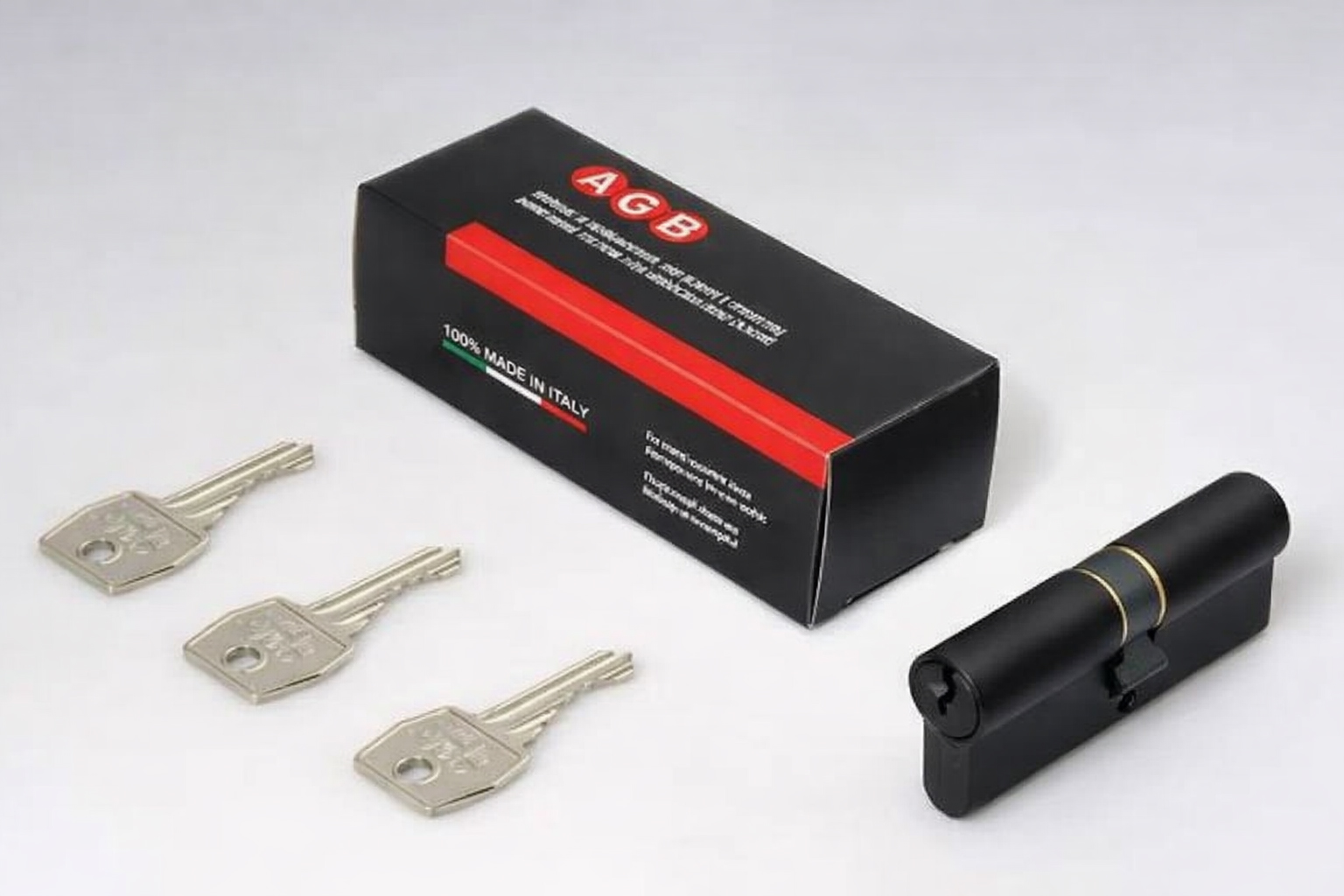 CILINDRO MOD 600 AGB 70MM  (40-30)NEGRO