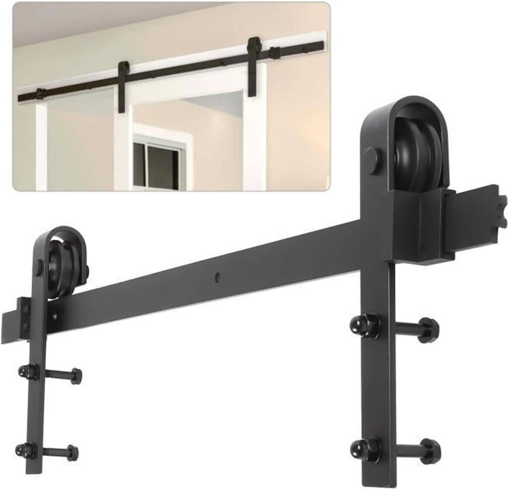 CORREDERA RUSTICA R80/2000  NEGRA 2