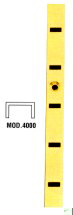 CREMALLERA 4100-250 ALUMINIO PLATA