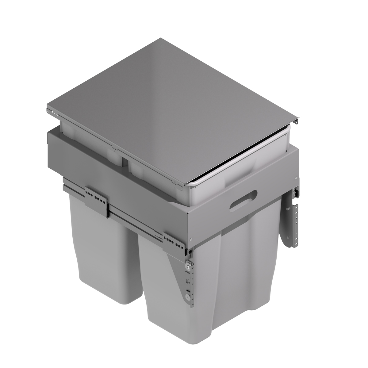 CUBO BASURA 500 GRIS 35+35L    38444314 2