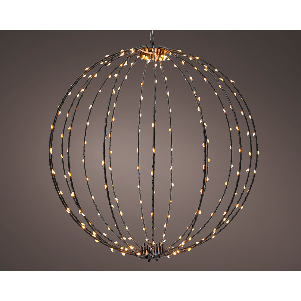 DECORACION BOLA COLGANTE LED 38CM 240L