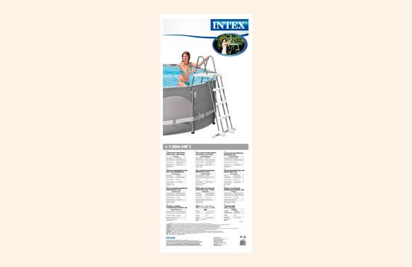 ESCALERA PARA PISCINA DE SALTURA 1,22 M