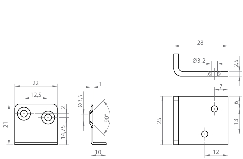 ESCUADRA SOPORTE MUEBLE CERRADURA SOBREPONER 950.016ZI 2