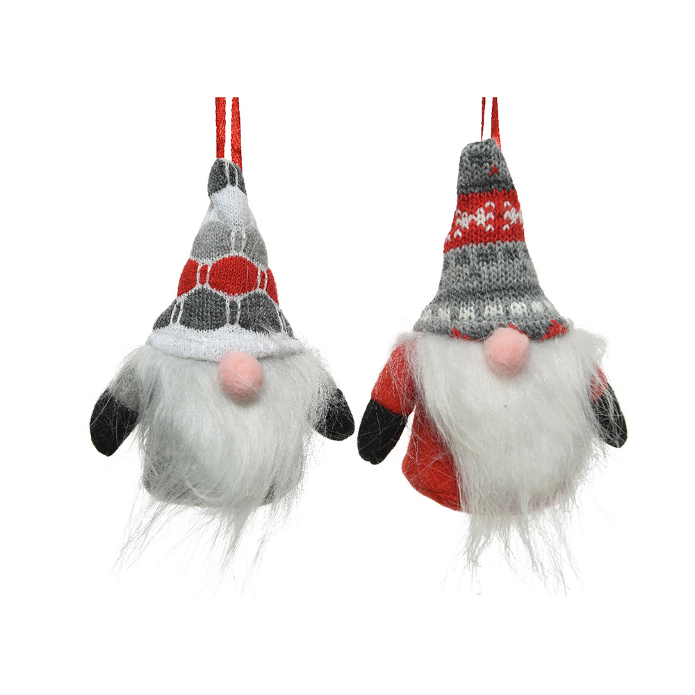 FIGURA GNOMO NAVIDAD COLGADOR 12CM 72278