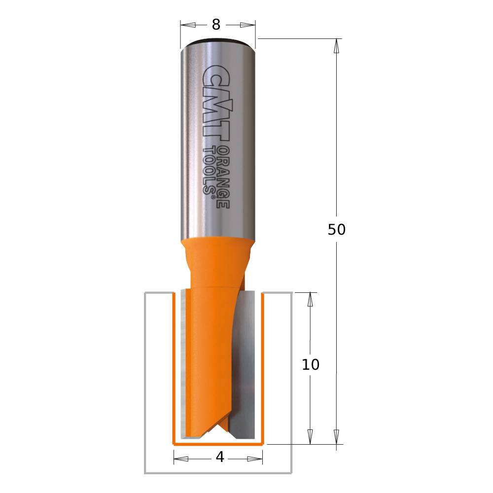 FRESA CMT RECTA HWM S8 4X10     91104011