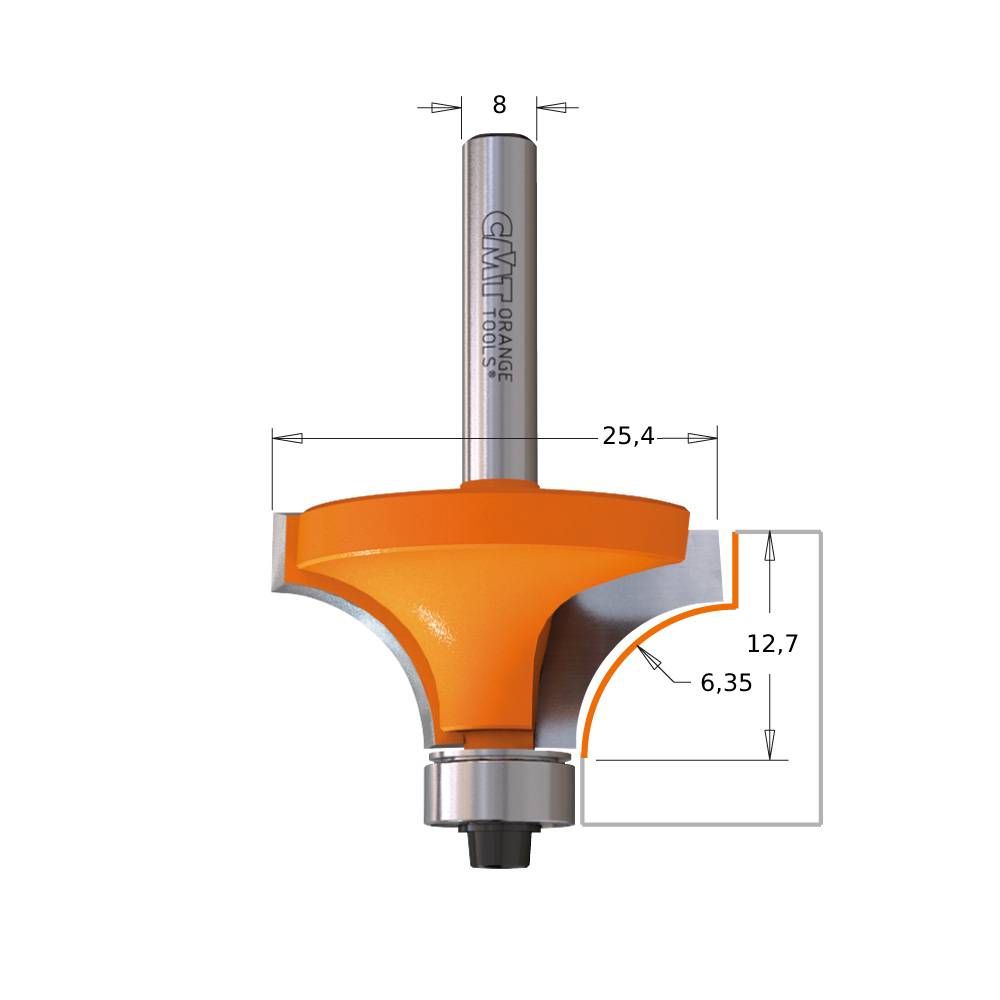 FRESA CMT R.CONV.C/ROD.HM D.25  93825411