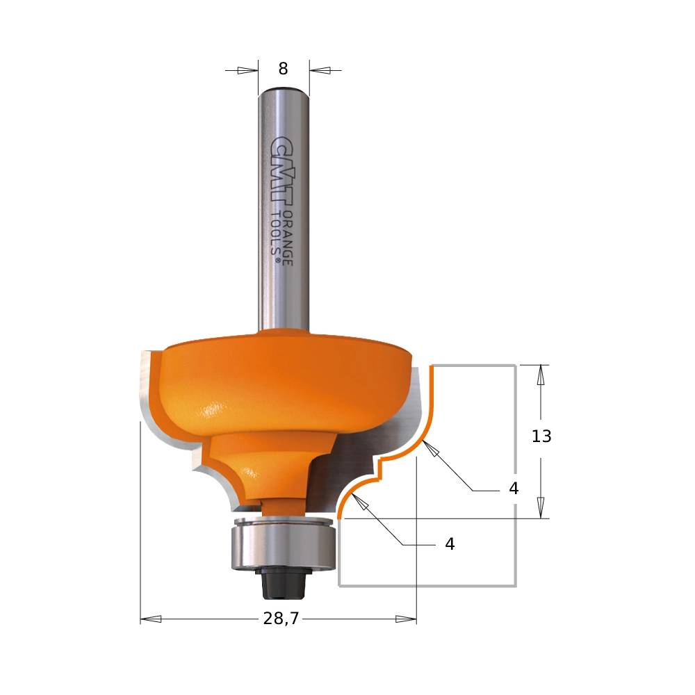 FRESA CMT PERF.C/ROD.HM D.28.7  94428711