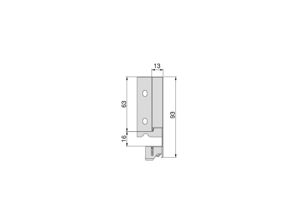 GUIA CAJON VERTEX 3D(GA) 93 X350 3185035 3