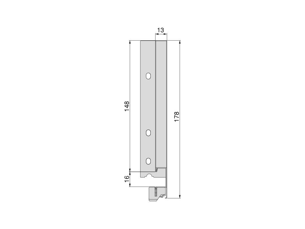GUIA CAJON VERTEX 3D(GA) 178X400 3186635 3