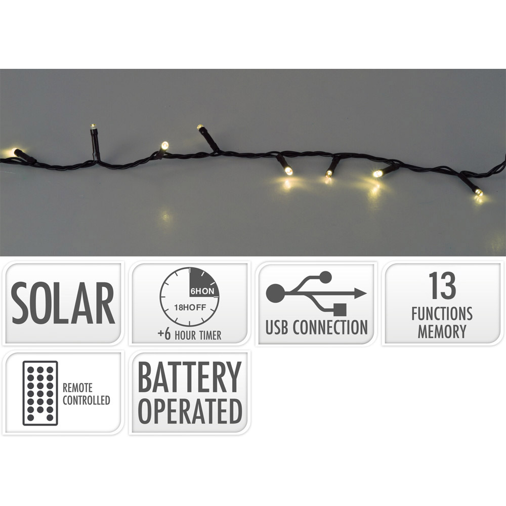 GUIRNALDA SOLAR 240LED BLANCO CAL. 72503