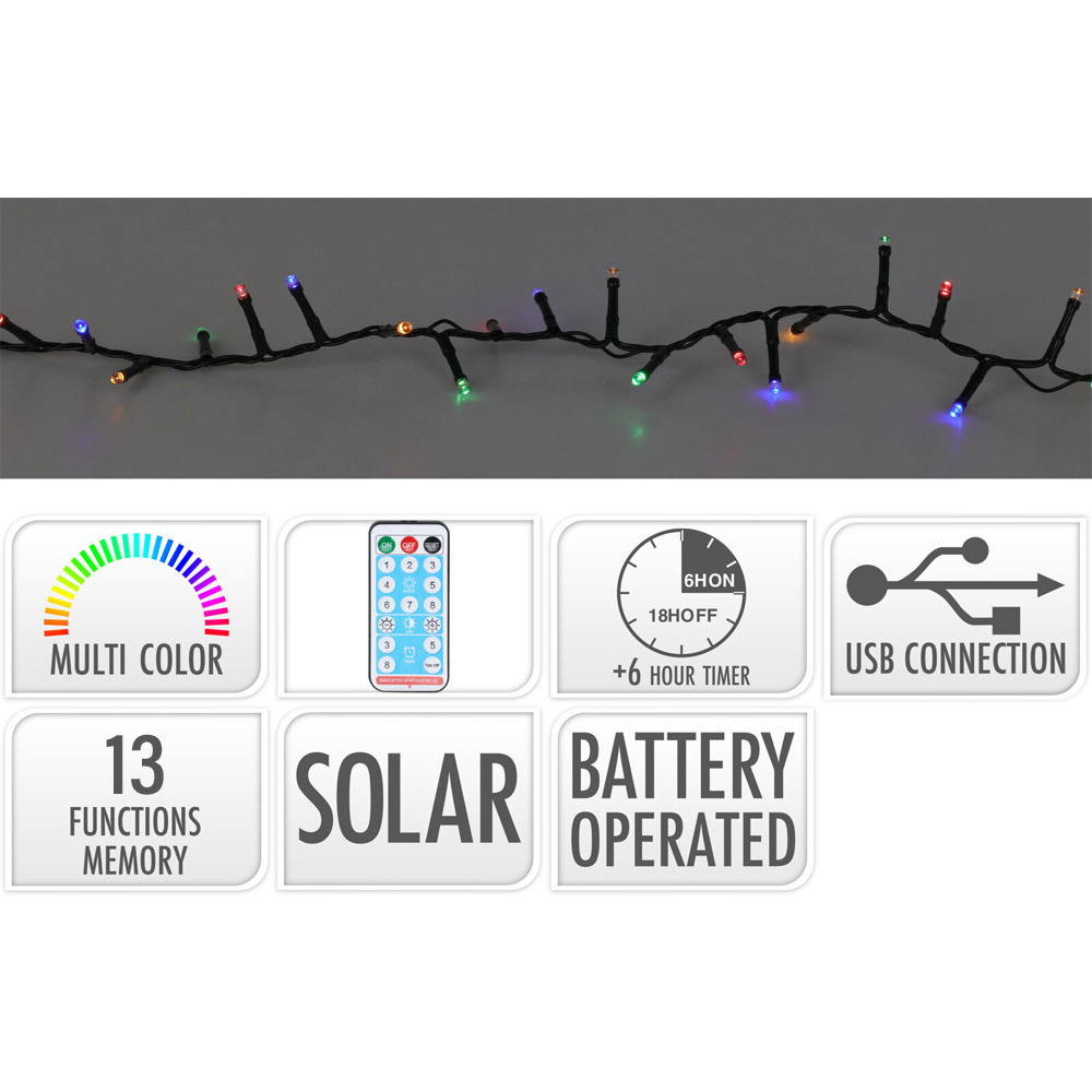 GUIRNALDA SOLAR MULTICOLOR 13 FUN. 72502