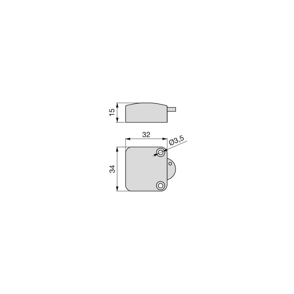 INTERRUPTOR P/PUERTA BL 9642415 - BLANCO 2