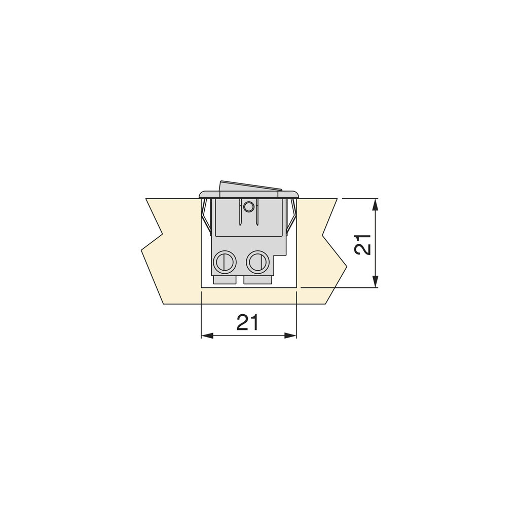 INTERRUPTOR P/EMPOTRAR  9640215 - BLANCO 3