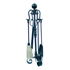 JUEGO CHIMENEA 70 CM      4 PIEZAS BOLA