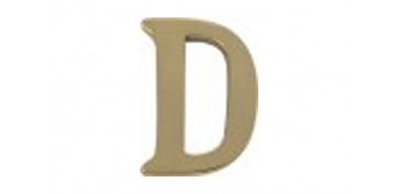 LETRA (F) NEGRO RUST. 100 MM4451120-BLIS