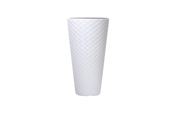 MACETA ALTA MATUBA SLIM 8 30X55 CM BLANC