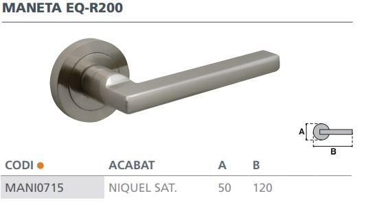 MANILLA ROSETA MOD.2 ALUMINIO EQR200NS 2