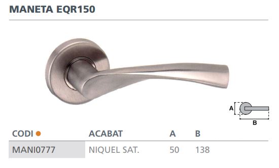 MANILLA MAR   NIQUEL SATINADO EQR150 2