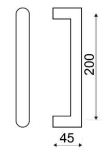 MANILLON CUBIC SLIK 210MM NEGRO  C349 2