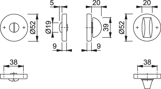 MULETILLA 42KS  (F31-1) ALUMINIO HOPPE 2