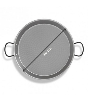 PAELLERA PULIDA           30 CM- 4 RACIO