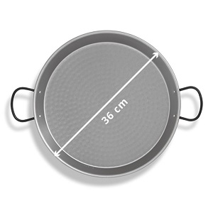 PAELLERA PULIDA           36 CM- 7 RACIO