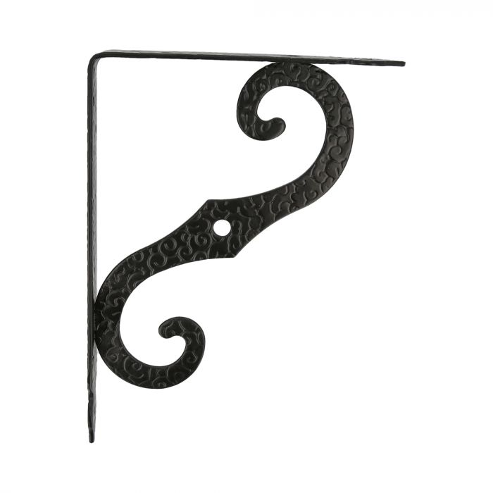 ESCUADRA SOPORTE ORNAMENTA100X90MM NEGRO